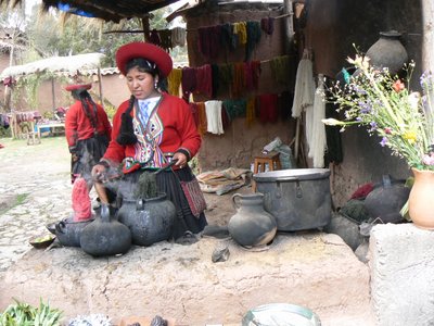 Textilienmarkt in Chincheros